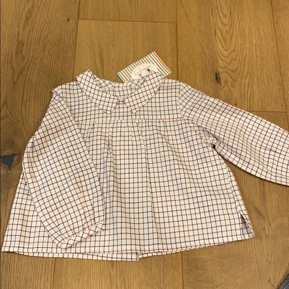 La Coqueta Check Baby Blouse/Shirt